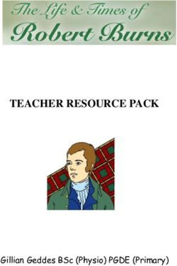 TEACHER RESOURCE PACK - Gillian Geddes BSc (Physio) PGDE (Primary) - Hopscotch ...