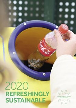 2020 REFRESHINGLY SUSTAINABLE - Coca-Cola HBC Austria