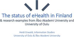 The status of eHealth in Finland - research examples from Åbo Akademi University and University of Oulu