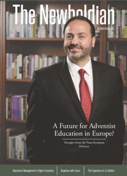 A Future for Adventist Education in Europe? - ALUMNI MAGAZINE 2017