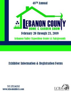 February 20 through 23, 2019 - Exhibitor Information & Registration Forms - 48TH Annual