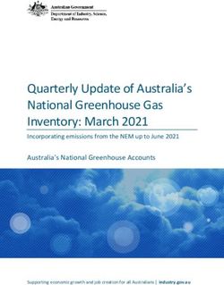 Quarterly Update of Australia's National Greenhouse Gas Inventory: March 2021 - Australia's National Greenhouse Accounts