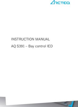 INSTRUCTION MANUAL AQ S391 - Bay control IED - Arcteq