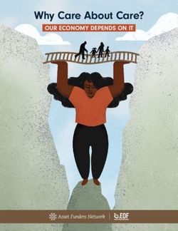 Why Care About Care? OUR ECONOMY DEPENDS ON IT - Economic Opportunity Funders