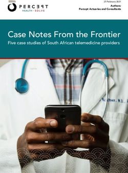Case Notes From the Frontier - Five case studies of South African telemedicine providers - Percept