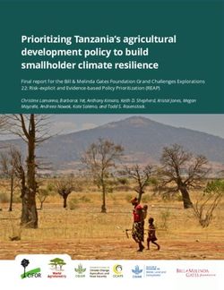 Prioritizing Tanzania's agricultural development policy to build smallholder climate resilience