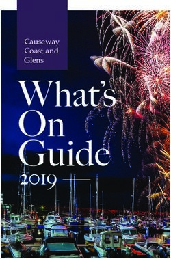 What's On Guide 2019 - Causeway Coast and Glens - Causeway Coast & Glens