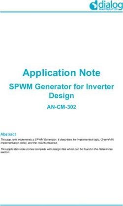 Application Note SPWM Generator for Inverter Design - Dialog Semiconductor