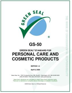 PERSONAL CARE AND COSMETIC PRODUCTS - GS-50 - Green Seal