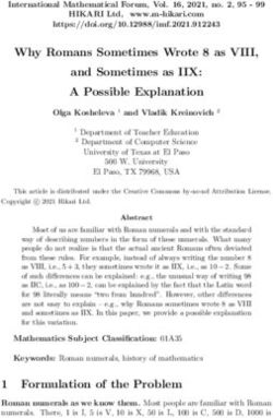 Why Romans Sometimes Wrote 8 as VIII, and Sometimes as IIX: A Possible Explanation - m-hikari