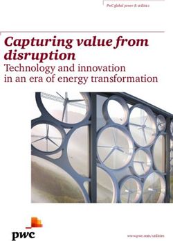 CAPTURING VALUE FROM DISRUPTION - TECHNOLOGY AND INNOVATION IN AN ERA OF ENERGY TRANSFORMATION - PWC