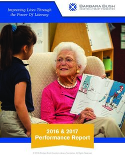 Performance Report 2016 & 2017 - Improving Lives Through the Power Of Literacy - Barbara Bush Houston Literacy ...