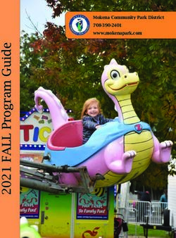 Mokena Community Park District 708-390-2401 www.mokenapark.com - Mokena Park District