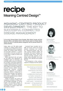 MEANING-CENTRED PRODUCT DEVELOPMENT: THE KEY TO SUCCESSFUL CONNECTED DISEASE MANAGEMENT