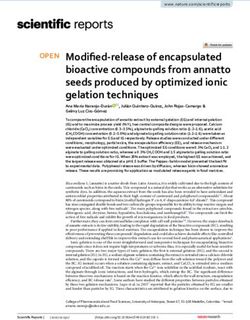 Modified release of encapsulated bioactive compounds from annatto seeds produced by optimized ionic gelation techniques - Nature