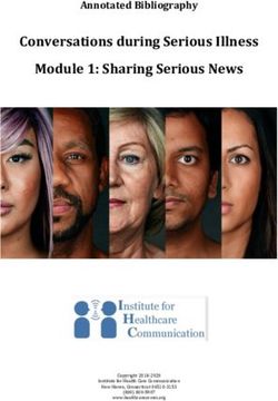 Conversations during Serious Illness Module 1: Sharing Serious News - Annotated Bibliography - Institute for Healthcare ...