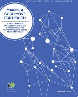 MAKING A GOOD MOVE FOR HEALTH - DITCHING DIRTY DIESEL - A DITCHING DIRTY DIESEL COLLABORATIVE REPORT - Regional Asthma ...