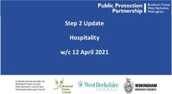 Step 2 Update Hospitality w/c 12 April 2021 - GovDelivery