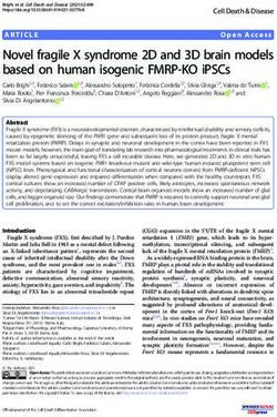 Novel fragile X syndrome 2D and 3D brain models based on human isogenic FMRP-KO iPSCs