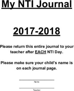My NTI Journal 2017-2018 - Please return this entire journal to your teacher after EACH NTI Day. Please make sure your child's name is on each ...