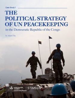 In the Democratic Republic of the Congo - Case Study 1 by Adam Day - Stimson Center