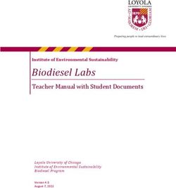 Biodiesel Labs Teacher Manual with Student Documents - Institute of Environmental Sustainability