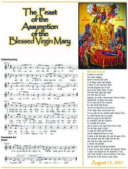 The Feast Assumption of the of the Blessed Virgin Mary