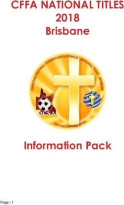 CFFA NATIONAL TITLES 2018 Brisbane - Information Pack - CFA Sydney