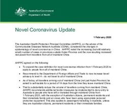 Novel Coronavirus Update - The Standard Club