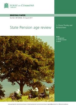 State Pension age review - BRIEFING PAPER - Parliament UK