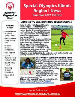 Special Olympics Illinois Region I News - Summer 2021 Edition