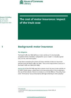 The cost of motor insurance: impact of the Vnuk case - UK ...
