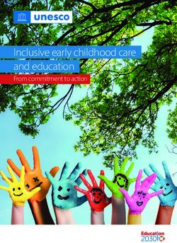 Inclusive early childhood care and education - From commitment to action