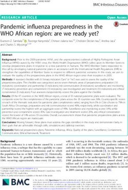 Pandemic influenza preparedness in the WHO African region: are we ready yet?
