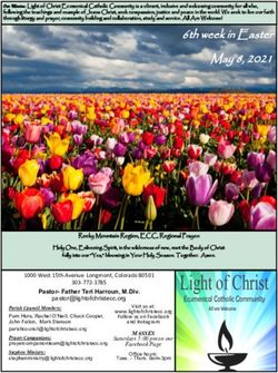 6th week in Easter May 8, 2021 - Light Of Christ