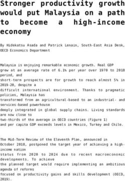 Stronger productivity growth would put Malaysia on a path to become a high-income economy