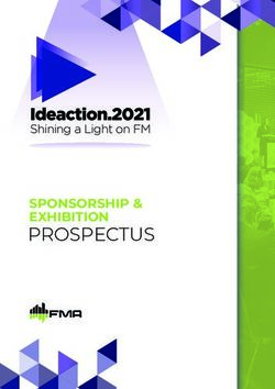 PROSPECTUS SPONSORSHIP & EXHIBITION - Shining a Light on FM