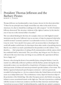 President Thomas Jefferson and the Barbary Pirates