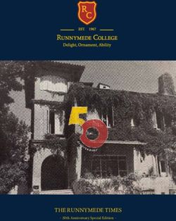 THE RUNNYMEDE TIMES - 50th Anniversary Special Edition - Runnymede College