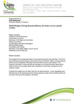 OFFICE OF THE EXECUTIVE MAYOR - Tshwane