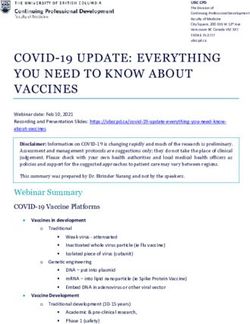 COVID-19 UPDATE: EVERYTHING YOU NEED TO KNOW ABOUT VACCINES
