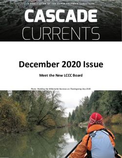 December 2020 Issue Meet the New LCCC Board - Lower Columbia Canoe Club