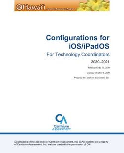 CONFIGURATIONS FOR IOS/IPADOS - FOR TECHNOLOGY COORDINATORS 2020-2021 PUBLISHED JULY 31, 2020 - HAWAII EOC PORTAL