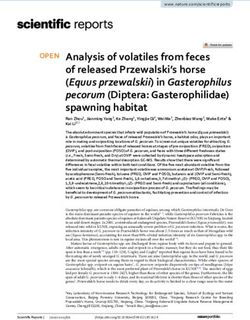 Analysis of volatiles from feces of released Przewalski's horse (Equus przewalskii) in Gasterophilus pecorum (Diptera: Gasterophilidae) spawning ...