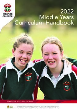 2022 Middle Years Curriculum Handbook - Kildare College
