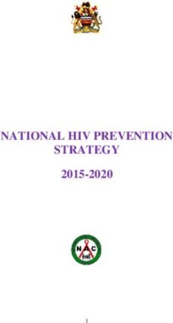 NATIONAL HIV PREVENTION STRATEGY 2015-2020