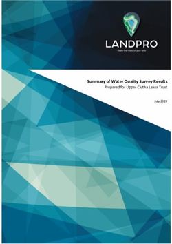 Summary of Water Quality Survey Results - Prepared for Upper Clutha Lakes Trust July 2019 - WAI Wanaka