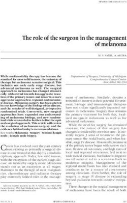 The role of the surgeon in the management of melanoma