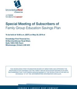 Special Meeting of Subscribers of Family Group Education Savings Plan