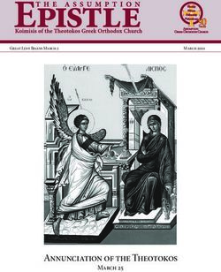 Annunciation of the Theotokos - Great Lent Begins March 2 - Assumption Greek Orthodox ...